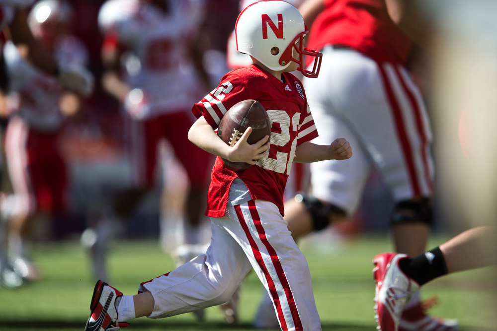 7-year-old's Husker spring game touchdown goes viral